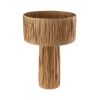 GLOBOSTAR® NASSAU 02233 Boho Επιτραπέζιο Φωτιστικό Πορτατίφ με Ντουί 1 x E27 AC 220-240V IP20 - Καφέ - Μ37 x Π37 x Υ55cm