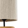 GLOBOSTAR® TUVALU 02236 Boho Επιτραπέζιο Φωτιστικό Πορτατίφ με Ντουί 1 x E27 AC 220-240V IP20 - Καφέ & Μπεζ - Μ22 x Π22 x Υ42cm