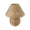 GLOBOSTAR® PERU 02239 Boho Επιτραπέζιο Φωτιστικό Πορτατίφ με Ντουί 1 x E27 AC 220-240V IP20 - Μπεζ - Μ40 x Π40 x Υ45cm