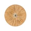 GLOBOSTAR® COLOMBO 02277 Boho Φωτιστικό Τοίχου - Απλίκα με Ντουί 1 x E27 AC 220-240V IP20 - Μπεζ - Μ40 x Π40 x Υ9cm