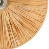 GLOBOSTAR® COLOMBO 02277 Boho Φωτιστικό Τοίχου - Απλίκα με Ντουί 1 x E27 AC 220-240V IP20 - Μπεζ - Μ40 x Π40 x Υ9cm