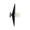 GLOBOSTAR® COLOMBO 02279 Boho Φωτιστικό Τοίχου - Απλίκα με Ντουί 1 x E27 AC 220-240V IP20 - Μαύρο - Μ40 x Π40 x Υ9cm
