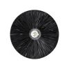 GLOBOSTAR® COLOMBO 02279 Boho Φωτιστικό Τοίχου - Απλίκα με Ντουί 1 x E27 AC 220-240V IP20 - Μαύρο - Μ40 x Π40 x Υ9cm