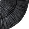 GLOBOSTAR® COLOMBO 02280 Boho Φωτιστικό Τοίχου - Απλίκα με Ντουί 1 x E27 AC 220-240V IP20 - Μαύρο - Μ40 x Π40 x Υ9cm