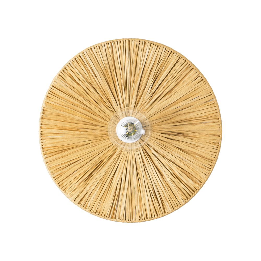 GLOBOSTAR® COLOMBO 02283 Boho Φωτιστικό Τοίχου - Απλίκα με Ντουί 1 x E27 AC 220-240V IP20 - Μπεζ - Μ40 x Π40 x Υ9cm