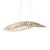 GLOBOSTAR® NANI 02285 Μοντέρνο Κρεμαστό Φωτιστικό Οροφής LED 36W 2880lm 120° AC 220-240V IP20 Φυσικό Λευκό 4500K - Lumileds SMD Chip - Μπεζ - Μ120 x Π48 x Υ18cm - 2 Χρόνια Εγγύηση