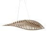 GLOBOSTAR® NANI 02285 Μοντέρνο Κρεμαστό Φωτιστικό Οροφής LED 36W 2880lm 120° AC 220-240V IP20 Φυσικό Λευκό 4500K - Lumileds SMD Chip - Μπεζ - Μ120 x Π48 x Υ18cm - 2 Χρόνια Εγγύηση