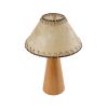 GLOBOSTAR® MASPALOMAS 02291 Boho Επιτραπέζιο Φωτιστικό Πορτατίφ με Ντουί 1 x E27 AC 220-240V IP20 - Καφέ & Μπεζ - Μ30 x Π30 x Υ45cm