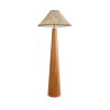 GLOBOSTAR® MASPALOMAS 02292 Boho Επιδαπέδιο Φωτιστικό με Ντουί 1 x E27 AC 220-240V IP20 - Καφέ & Μπεζ - Μ55 x Π55 x Υ145cm