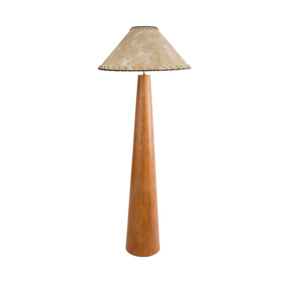 GLOBOSTAR® MASPALOMAS 02292 Boho Επιδαπέδιο Φωτιστικό με Ντουί 1 x E27 AC 220-240V IP20 - Καφέ & Μπεζ - Μ55 x Π55 x Υ145cm
