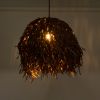 GLOBOSTAR® GUADELOUPE 02293 Boho Κρεμαστό Φωτιστικό Οροφής με Ντουί 1 x E27 AC 220-240V IP20 - Καφέ - Μ50 x Π50 x Υ40cm