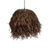 GLOBOSTAR® GUADELOUPE 02293 Boho Κρεμαστό Φωτιστικό Οροφής με Ντουί 1 x E27 AC 220-240V IP20 - Καφέ - Μ50 x Π50 x Υ40cm