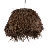 GLOBOSTAR® GUADELOUPE 02294 Boho Κρεμαστό Φωτιστικό Οροφής με Ντουί 1 x E27 AC 220-240V IP20 - Καφέ - Μ80 x Π80 x Υ60cm