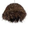 GLOBOSTAR® GUADELOUPE 02294 Boho Κρεμαστό Φωτιστικό Οροφής με Ντουί 1 x E27 AC 220-240V IP20 - Καφέ - Μ80 x Π80 x Υ60cm