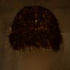 GLOBOSTAR® GUADELOUPE 02295 Boho Κρεμαστό Φωτιστικό Οροφής με Ντουί 1 x E27 AC 220-240V IP20 - Καφέ - Μ120 x Π120 x Υ100cm
