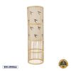 GLOBOSTAR® FALKLAND 02307 Boho Επιδαπέδιο Φωτιστικό με Ντουί 1 x E27 AC 220-240V IP20 - Μπεζ - Μ30 x Π30 x Υ100cm