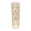 GLOBOSTAR® FALKLAND 02307 Boho Επιδαπέδιο Φωτιστικό με Ντουί 1 x E27 AC 220-240V IP20 - Μπεζ - Μ30 x Π30 x Υ100cm