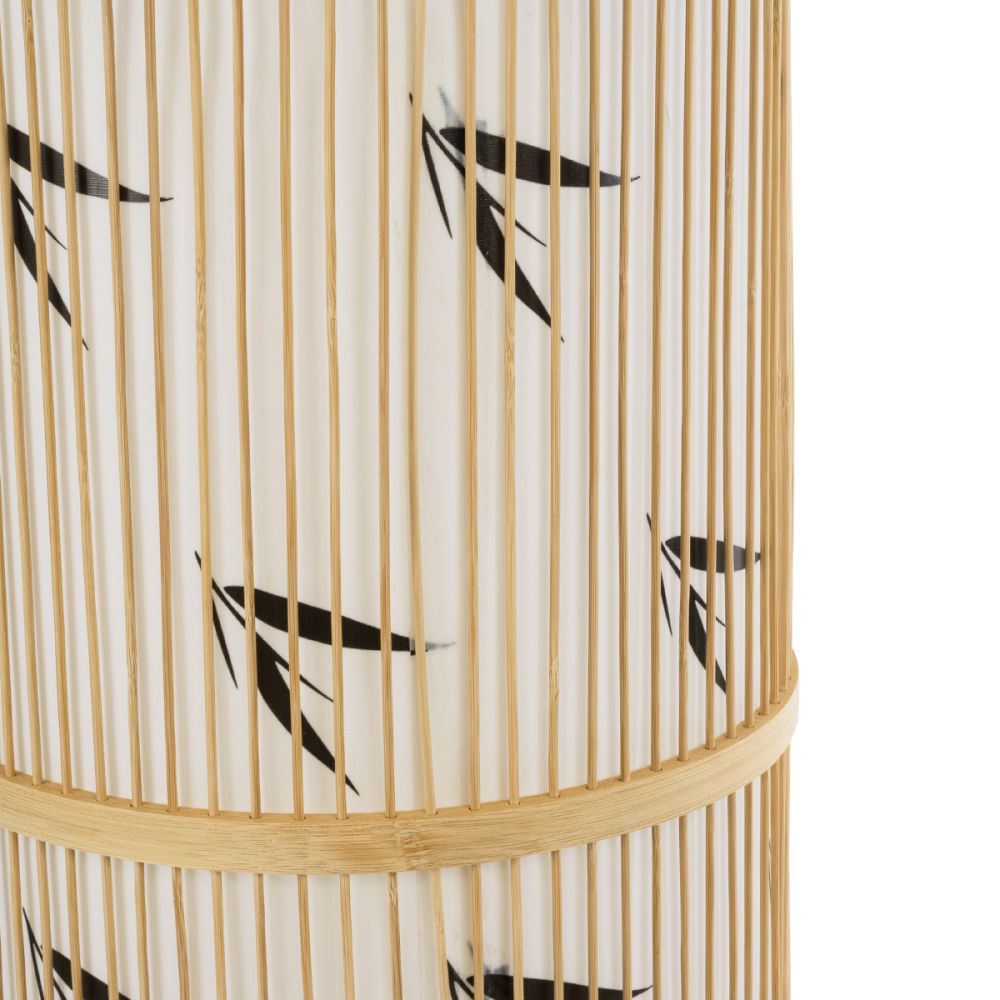 GLOBOSTAR® FALKLAND 02307 Boho Επιδαπέδιο Φωτιστικό με Ντουί 1 x E27 AC 220-240V IP20 - Μπεζ - Μ30 x Π30 x Υ100cm