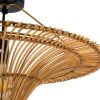 GLOBOSTAR® PALERMO 02308 Boho Φωτιστικό Οροφής με Ντουί 1 x E27 AC 220-240V IP20 - Καφέ - Μ60 x Π60 x Υ36cm