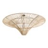 GLOBOSTAR® PALERMO 02309 Boho Φωτιστικό Οροφής με Ντουί 1 x E27 AC 220-240V IP20 - Μπεζ - Μ150 x Π150 x Υ78cm