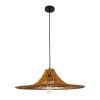 GLOBOSTAR® PALERMO 02310 Boho Κρεμαστό Φωτιστικό Οροφής με Ντουί 1 x E27 AC 220-240V IP20 - Καφέ - Μ60 x Π60 x Υ18cm