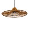 GLOBOSTAR® PALERMO 02310 Boho Κρεμαστό Φωτιστικό Οροφής με Ντουί 1 x E27 AC 220-240V IP20 - Καφέ - Μ60 x Π60 x Υ18cm