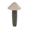 GLOBOSTAR® OLIANA 02315 Boho Επιδαπέδιο Φωτιστικό με Ντουί 1 x E27 AC 220-240V IP20 - Γκρι & Μπεζ - Μ55 x Π55 x Υ110cm