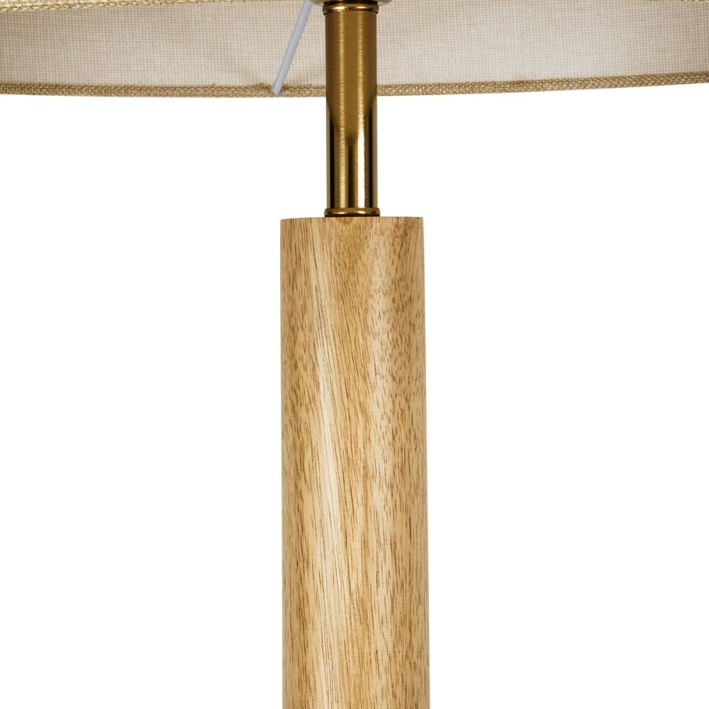 GLOBOSTAR® BERKBAY 02318 Boho Επιδαπέδιο Φωτιστικό με Ντουί 1 x E27 AC 220-240V IP20 - Μπεζ - Μ50 x Π50 x Υ150cm