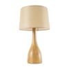 GLOBOSTAR® BERKBAY 02319 Boho Επιτραπέζιο Φωτιστικό Πορτατίφ με Ντουί 1 x E27 AC 220-240V IP20 - Μπεζ - Μ32 x Π32 x Υ55cm