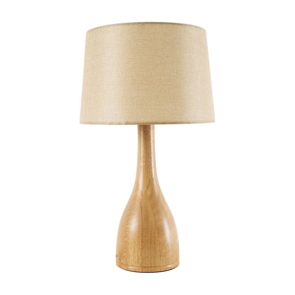GLOBOSTAR® BERKBAY 02319 Boho Επιτραπέζιο Φωτιστικό Πορτατίφ με Ντουί 1 x E27 AC 220-240V IP20 - Μπεζ - Μ32 x Π32 x Υ55cm