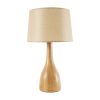 GLOBOSTAR® BERKBAY 02319 Boho Επιτραπέζιο Φωτιστικό Πορτατίφ με Ντουί 1 x E27 AC 220-240V IP20 - Μπεζ - Μ32 x Π32 x Υ55cm