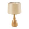 GLOBOSTAR® BERKBAY 02319 Boho Επιτραπέζιο Φωτιστικό Πορτατίφ με Ντουί 1 x E27 AC 220-240V IP20 - Μπεζ - Μ32 x Π32 x Υ55cm