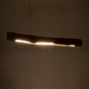 GLOBOSTAR® KATRINA 02320 Μοντέρνο Κρεμαστό Φωτιστικό Οροφής LED 24W 1920lm 120° AC 220-240V IP20 Φυσικό Λευκό 4500K - Lumileds SMD Chip - Καφέ - Μ10 x Π10 x Υ100cm - 2 Χρόνια Εγγύηση