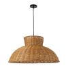GLOBOSTAR® MALABO 02328 Boho Κρεμαστό Φωτιστικό Οροφής με Ντουί 1 x E27 AC 220-240V IP20 - Καφέ - Μ60 x Π60 x Υ31cm