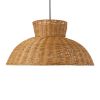 GLOBOSTAR® MALABO 02328 Boho Κρεμαστό Φωτιστικό Οροφής με Ντουί 1 x E27 AC 220-240V IP20 - Καφέ - Μ60 x Π60 x Υ31cm
