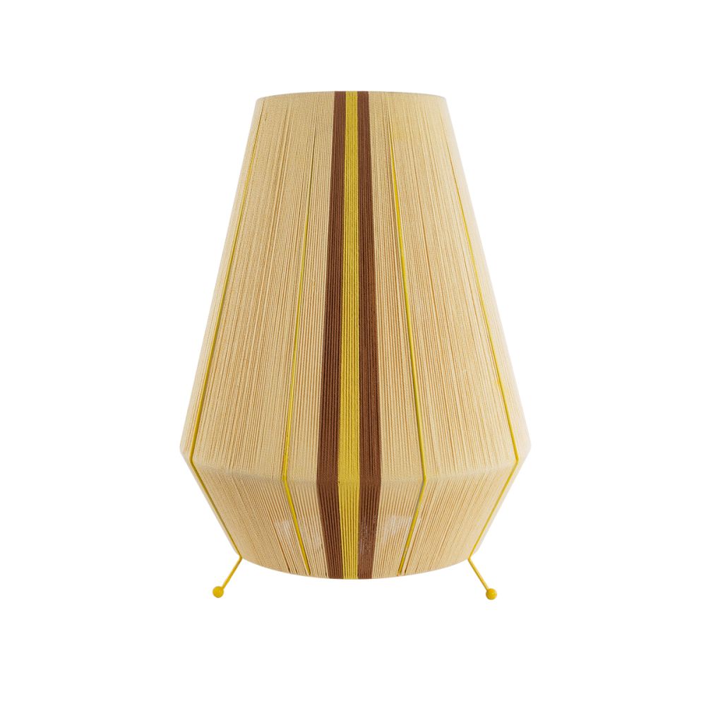 GLOBOSTAR® SALERNO 02331 Boho Επιδαπέδιο Φωτιστικό με Ντουί 1 x E27 AC 220-240V IP20 - Μπεζ & Καφε - Μ50 x Π50 x Υ70cm