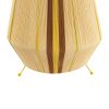 GLOBOSTAR® SALERNO 02331 Boho Επιδαπέδιο Φωτιστικό με Ντουί 1 x E27 AC 220-240V IP20 - Μπεζ & Καφε - Μ50 x Π50 x Υ70cm