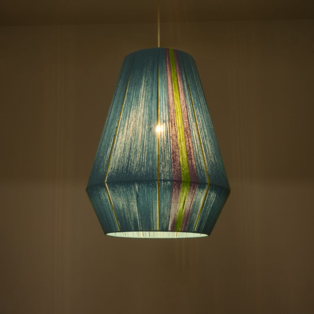 GLOBOSTAR® SALERNO 02336 Boho Κρεμαστό Φωτιστικό Οροφής με Ντουί 1 x E27 AC 220-240V IP20 - Πολύχρωμο - Μ50 x Π50 x Υ60cm