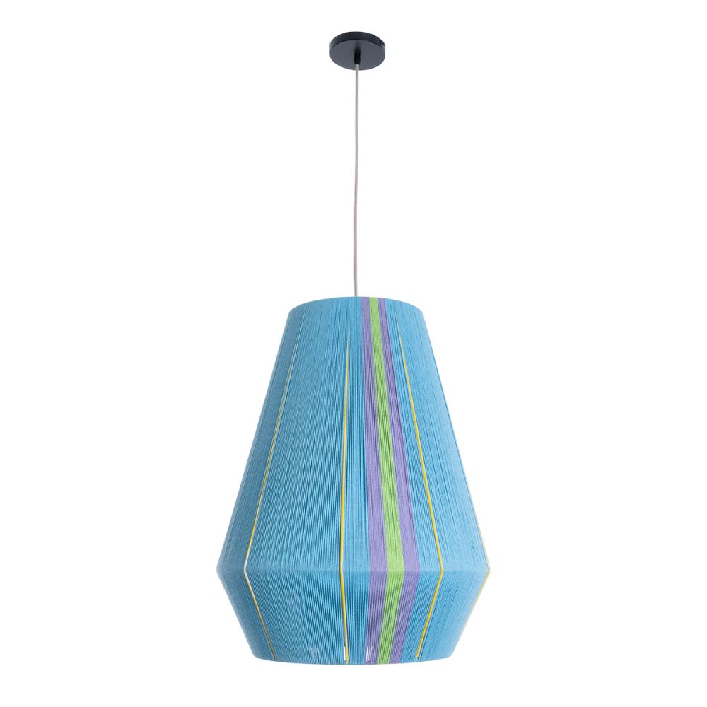 GLOBOSTAR® SALERNO 02336 Boho Κρεμαστό Φωτιστικό Οροφής με Ντουί 1 x E27 AC 220-240V IP20 - Πολύχρωμο - Μ50 x Π50 x Υ60cm