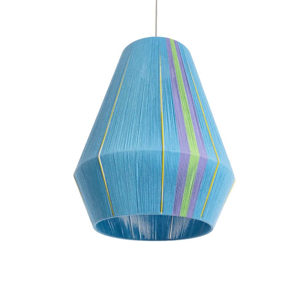 GLOBOSTAR® SALERNO 02336 Boho Κρεμαστό Φωτιστικό Οροφής με Ντουί 1 x E27 AC 220-240V IP20 - Πολύχρωμο - Μ50 x Π50 x Υ60cm