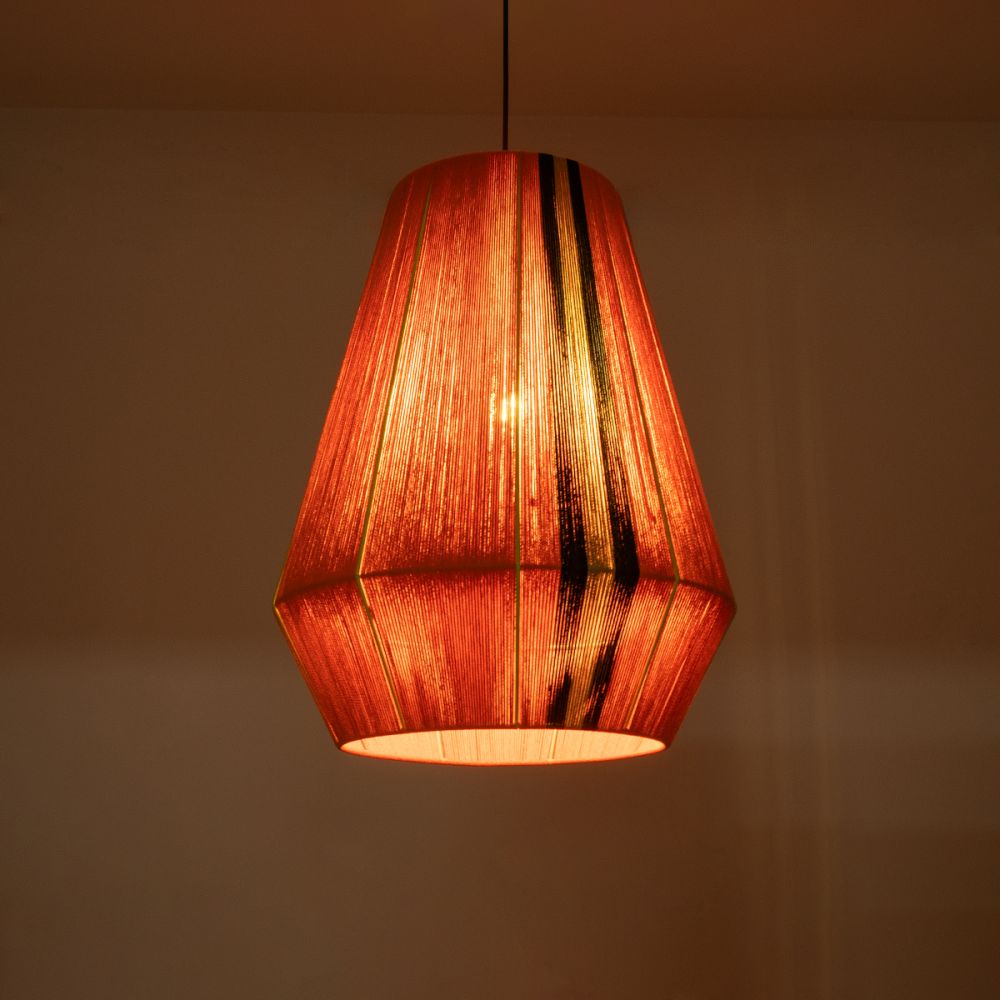 GLOBOSTAR® SALERNO 02337 Boho Κρεμαστό Φωτιστικό Οροφής με Ντουί 1 x E27 AC 220-240V IP20 - Πολύχρωμο - Μ50 x Π50 x Υ60cm