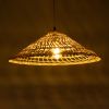 GLOBOSTAR® KAIA 02346 Boho Κρεμαστό Φωτιστικό Οροφής με Ντουί 1 x E27 AC 220-240V IP20 - Μπεζ - Μ60 x Π60 x Υ20cm