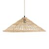 GLOBOSTAR® KAIA 02346 Boho Κρεμαστό Φωτιστικό Οροφής με Ντουί 1 x E27 AC 220-240V IP20 - Μπεζ - Μ60 x Π60 x Υ20cm
