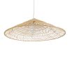 GLOBOSTAR® KAIA 02347 Boho Κρεμαστό Φωτιστικό Οροφής με Ντουί 1 x E27 AC 220-240V IP20 - Μπεζ - Μ80 x Π80 x Υ26cm