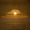 GLOBOSTAR® KAIA 02348 Boho Κρεμαστό Φωτιστικό Οροφής με Ντουί 1 x E27 AC 220-240V IP20 - Μπεζ - Μ100 x Π100 x Υ30cm