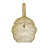 GLOBOSTAR® KENTUCKY 02357 Vintage Κρεμαστό Φωτιστικό Οροφής με Ντουί 1 x E27 AC 220-240V IP20 - Χρυσό - Μ60 x Π60 x Υ90cm