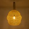GLOBOSTAR® KENTUCKY 02357 Vintage Κρεμαστό Φωτιστικό Οροφής με Ντουί 1 x E27 AC 220-240V IP20 - Χρυσό - Μ60 x Π60 x Υ90cm