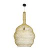 GLOBOSTAR® KENTUCKY 02357 Vintage Κρεμαστό Φωτιστικό Οροφής με Ντουί 1 x E27 AC 220-240V IP20 - Χρυσό - Μ60 x Π60 x Υ90cm