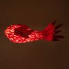 GLOBOSTAR® GOURAMI 02360 Μοντέρνο Κρεμαστό Φωτιστικό Οροφής με Ντουί 1 x E27 AC 220-240V IP20 - Κόκκινο - Μ70 x Π40 x Υ27cm
