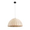 GLOBOSTAR® MONTANA 02378 Boho Κρεμαστό Φωτιστικό Οροφής με Ντουί 1 x E27 AC 220-240V IP20 - Μπεζ - Μ50 x Π50 x Υ25cm